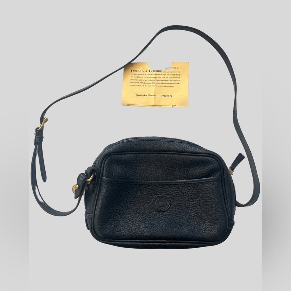 Vintage Black Dooney & Burker Leather bag